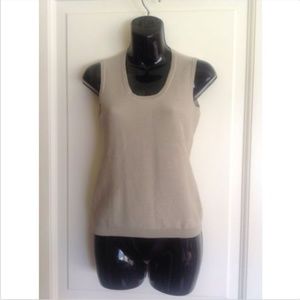 NWT Calvin Klein Khaki100%Wool SleevelessTop SZ S